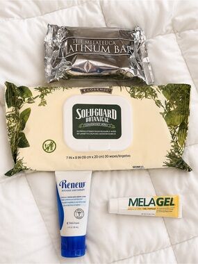 Melaleuca Skincare Bundle Platinum Bar Renew Lotion SoluGuard Melagel